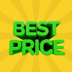 A beautiful 3d illustration with discount for big sales. Special Offer.