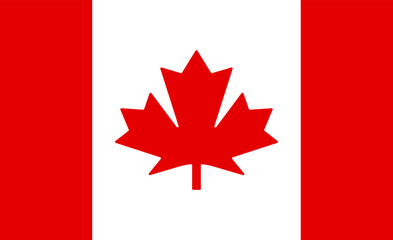 Canada Vector Flag. Vector illustration.
