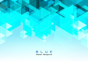 Blue polygon shape abstract background