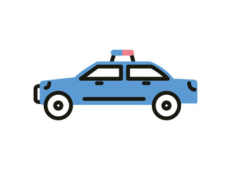 police patrol transport icon