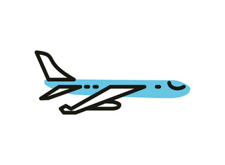 Fototapeta na wymiar airplane transport icon