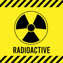 Obraz premium radiation warning sign biohazard danger caution