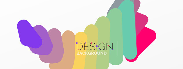 Background, creative geometric shapes composition with gradient effect. Wallpaper for concept of AI technology, blockchain, communication, 5G, science, business and technology