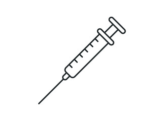 Syringe icon vector design template.