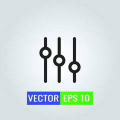 illustration of Tone music On White Background - Single high quality outline black style for web design or mobile app.