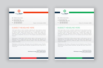 business corporate letterhead design template	