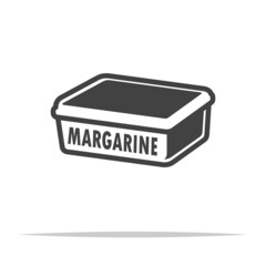Margarine icon transparent vector isolated - obrazy, fototapety, plakaty