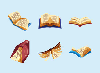 icons open books