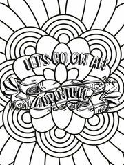 motivational quotes coloring pages design .inspirational words coloring book pages design.