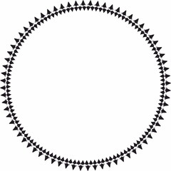 Round frame. Circle Ornamental decorative frame
