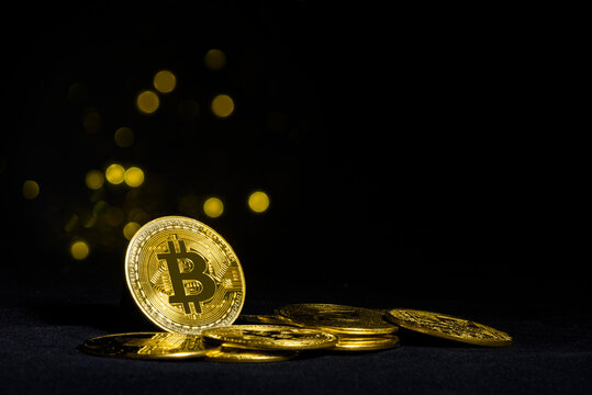 clipto currency such as bitcoin , to complement or replace the banknote monetary system with bokeh background