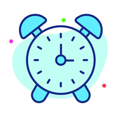 alarm Finance Related Vector Line Icon. Editable Stroke Pixel Perfect.