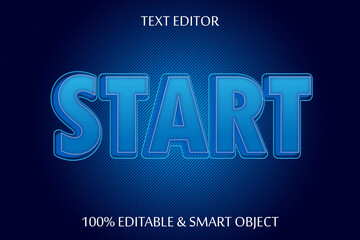 Start 3 dimension emboss modern style