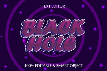 black hole 3 dimension emboss cartoon style