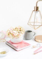 Feminine Styled Workspace