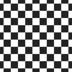 Fototapeta premium Seamless simple chess pattern for interior and decor. Vector checkerboard ornament for print and different surfaces.