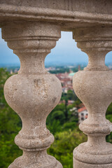 Panorama of Vicenza from Mount Berico, Veneto, Italy, Europe, World Heritage Site