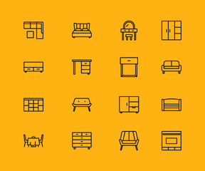 icons for web and mobile applications set