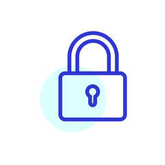 Lock vector for website symbol icon presentation