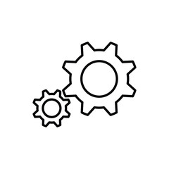 gear vector for website symbol icon presentation