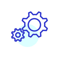 gear vector for website symbol icon presentation