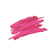 Pink paint brush stroke vector isolated