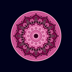 a colorful floral mandala