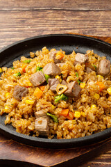 ビーフガーリックライス