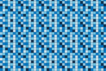 pattern fabric print in shades of blue, indigo, violet and white. Seamless vector texture.