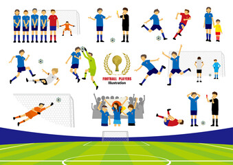 サッカー選手イラスト © RICONY