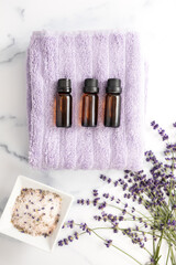 Essential Oils and Beauty Supplies with Lavender