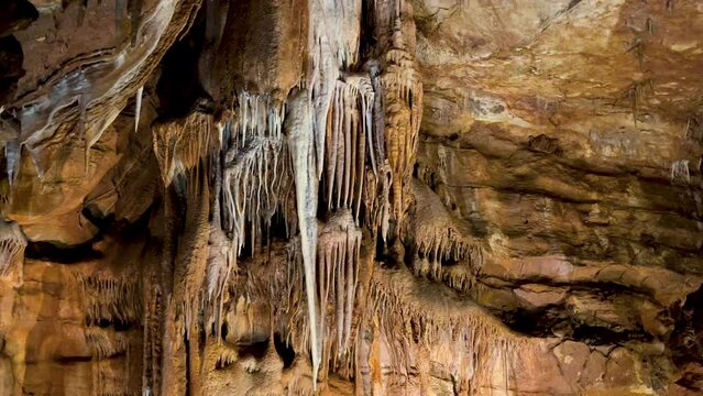 stone cave with stalagmites