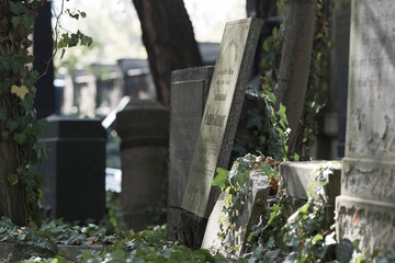 Jüdischer Friedhof an der Schönhauser Allee in Berlin Prenzlauer Berg. / Jewish cemetery on...