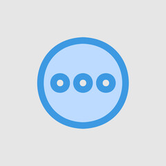 More icon in blue style about essentials, use for website mobile app presentation