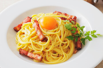 スパゲッティカルボナーラ　Spaghetti Carbonara
