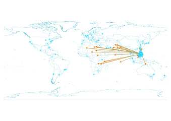 Export concept map for Philippines, vector Philippines map  on white background suitable for export concepts. File is suitable for digital editing and large size prints.