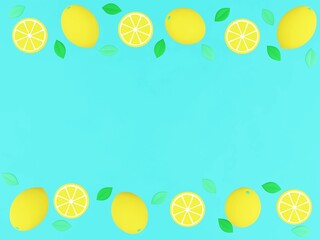 3D レモン　背景
