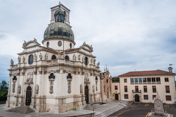 Fototapeta na wymiar View of the Church of St. Mary of Mount Berico in Vicenza, Veneto, Italy, Europe, World Heritage Site