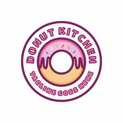 donut kitchen logo for business