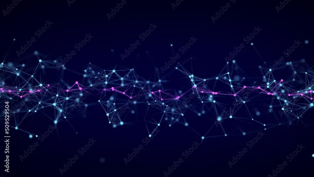 Poster futuristic global network connection structure. cyber security digital data flow. science background