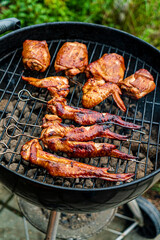 grilled chicken on the grill