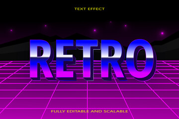 Retro editable Text effect 3 dimension emboss retro style