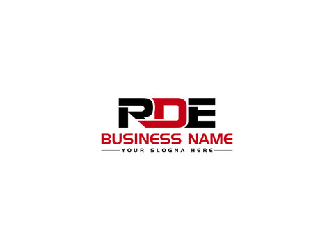 Modern RDE Logo Letter Vector Icon, Creative RD Logo Icon Design For Any Type Of Business