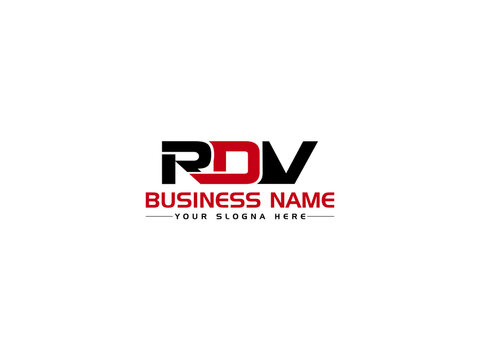 Modern RDV Logo Letter Vector Icon, Creative RD Logo Icon Design For Any Type Of Business