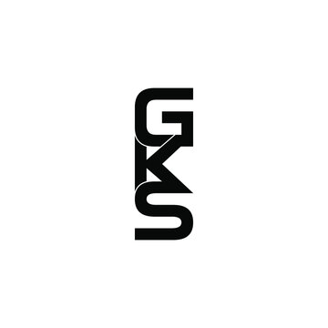 gks letter original monogram logo design