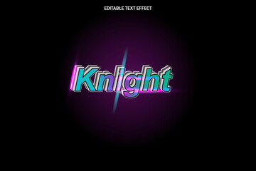 Knight editable Text effect 3 Dimension emboss modern style