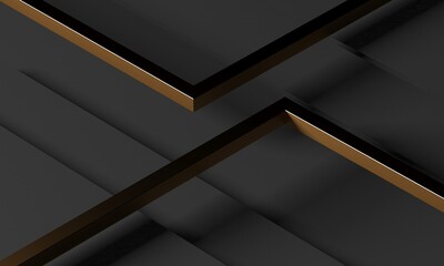 Luxury abstract background. Dark black gold. premium design  mock up