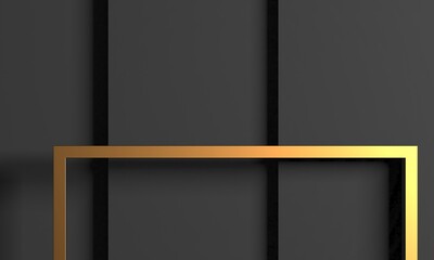 Luxury abstract background. Dark black gold. premium design  mock up