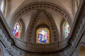interior of a french church