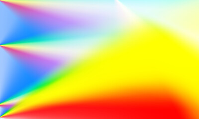 Illustration created by computer program. Drag the dots from the corners in radii, spread out in layers, to stand out. Simulate a shallow depth of field by creating a blurred background with reds, yel